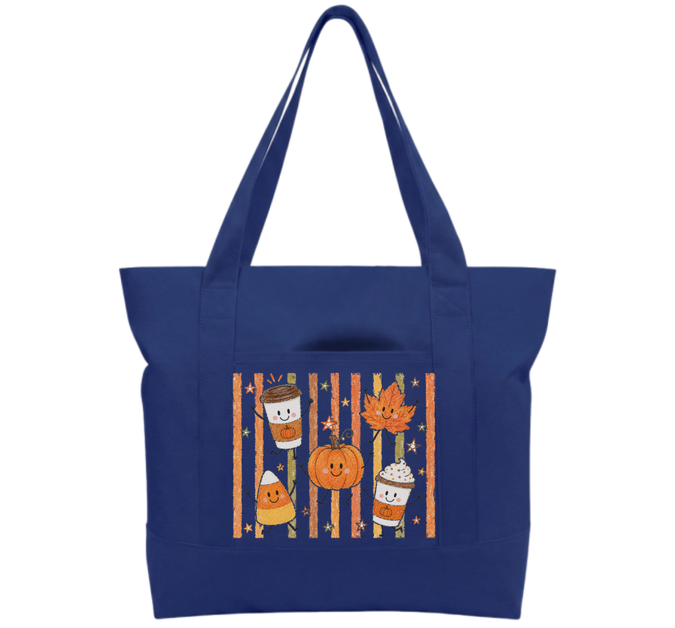 Fall Time Cotton Tote Bag