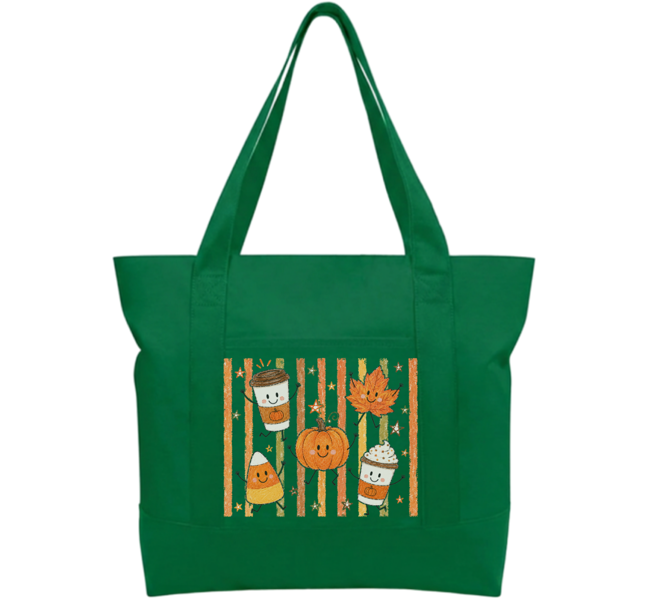 Fall Time Cotton Tote Bag