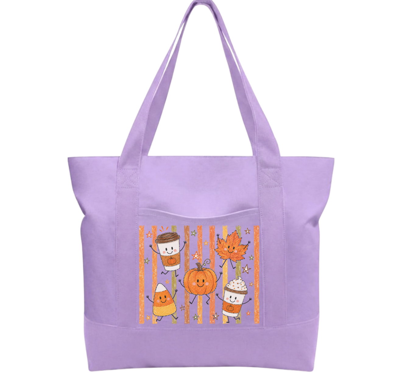 Fall Time Cotton Tote Bag