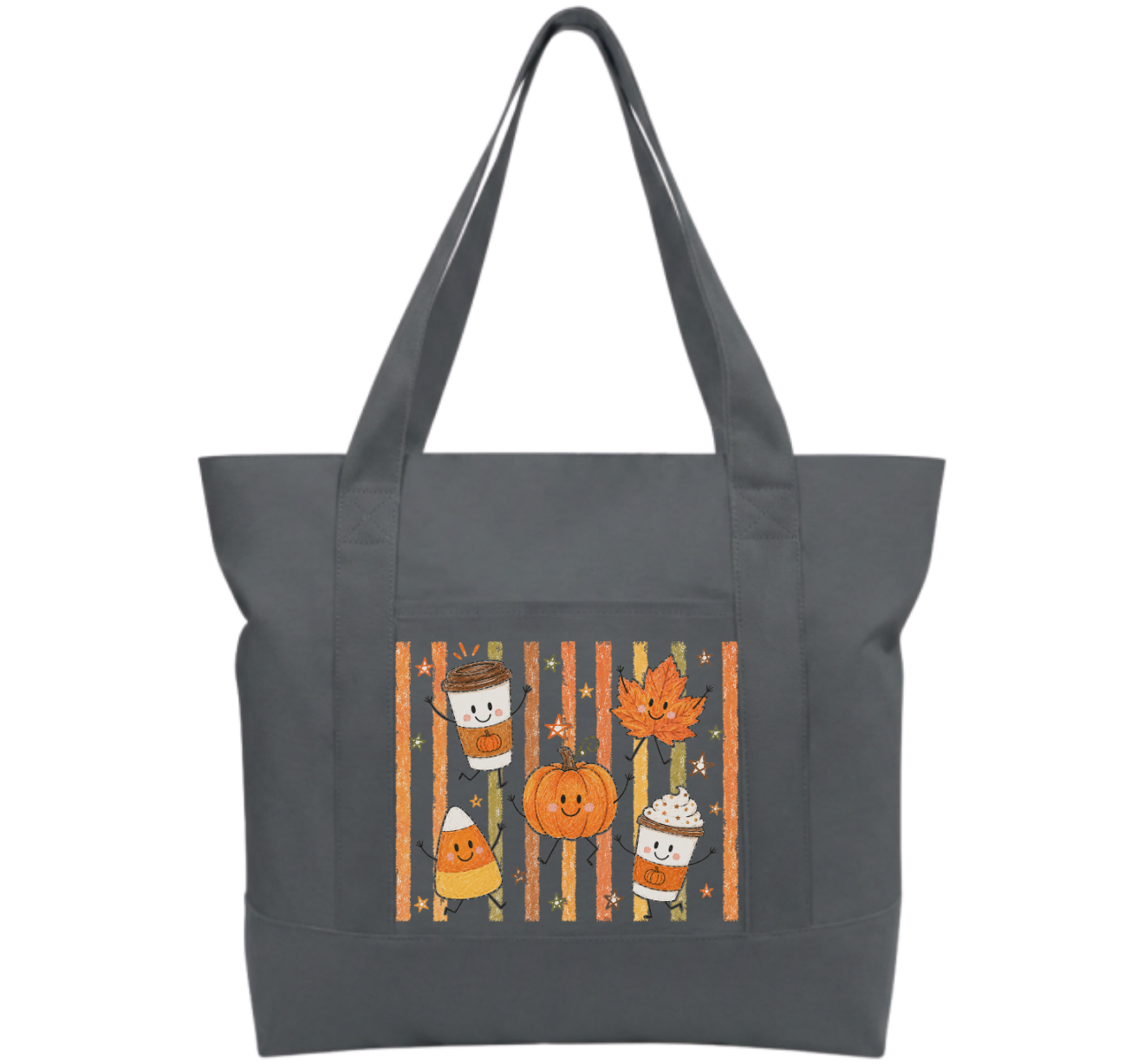 Fall Time Cotton Tote Bag