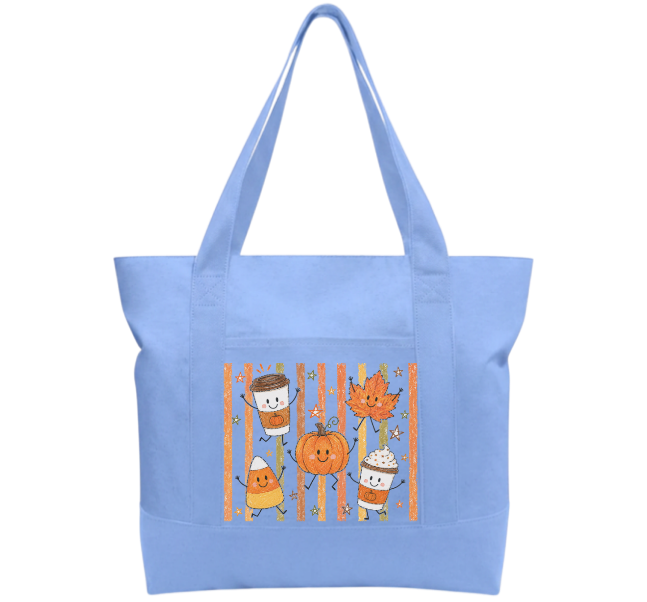 Fall Time Cotton Tote Bag