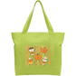 Fall Time Cotton Tote Bag