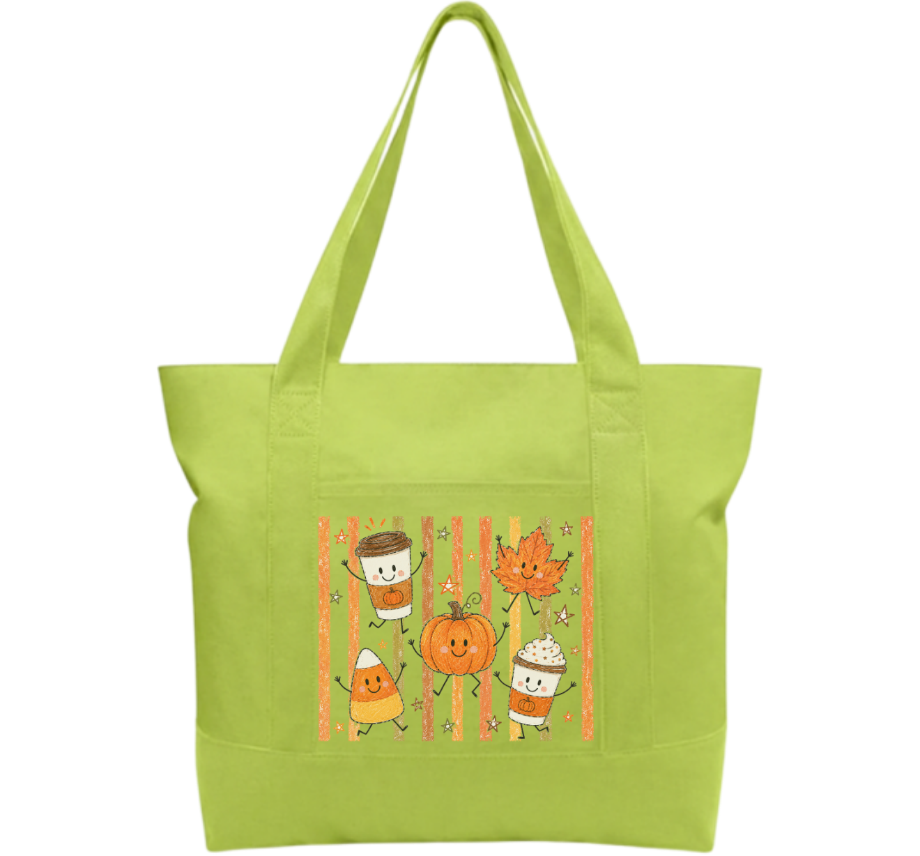 Fall Time Cotton Tote Bag