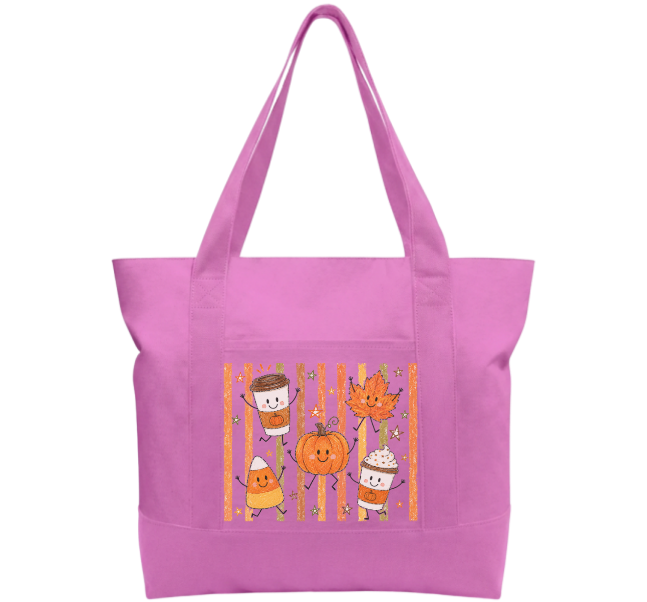 Fall Time Cotton Tote Bag