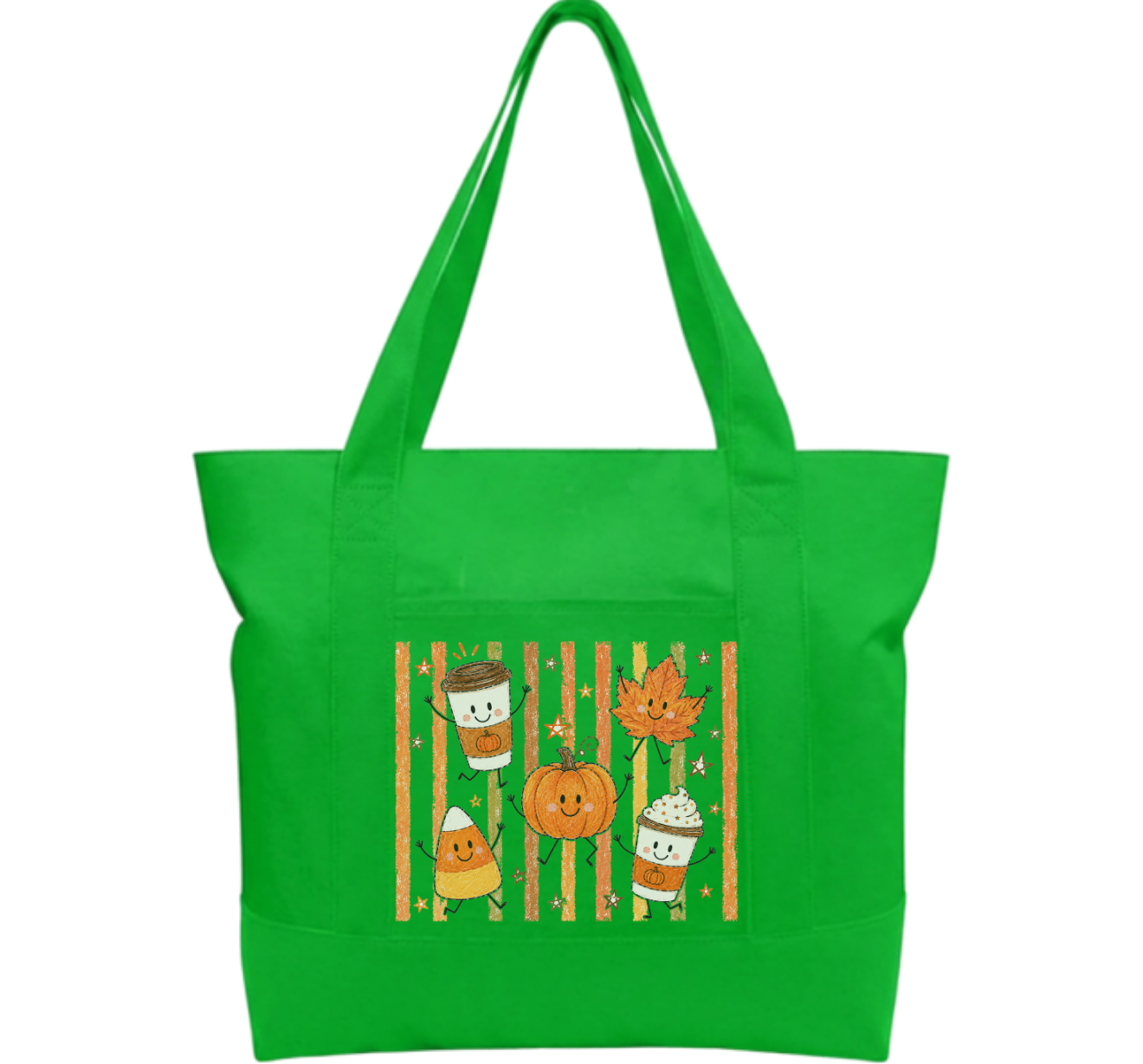 Fall Time Cotton Tote Bag