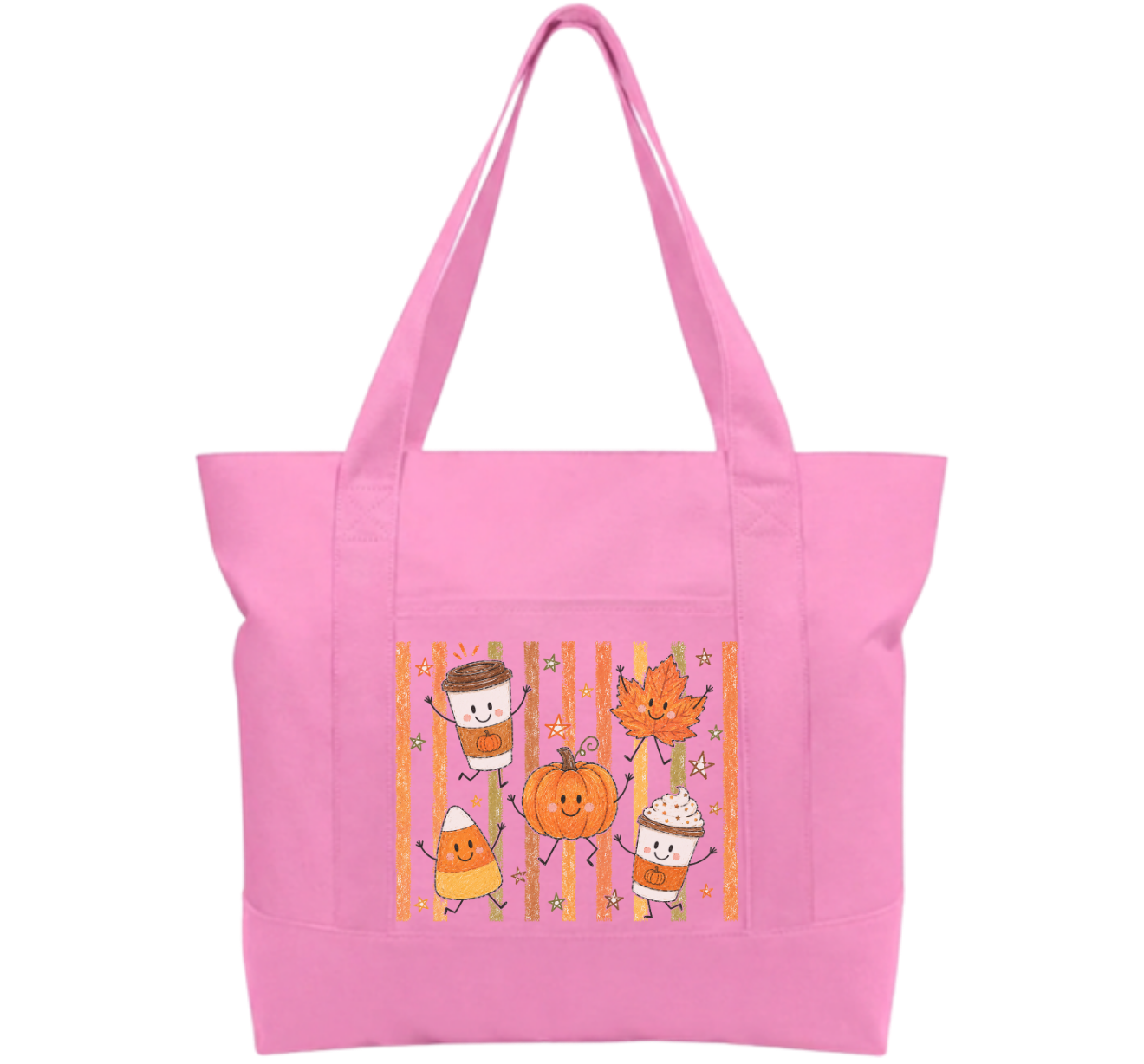 Fall Time Cotton Tote Bag