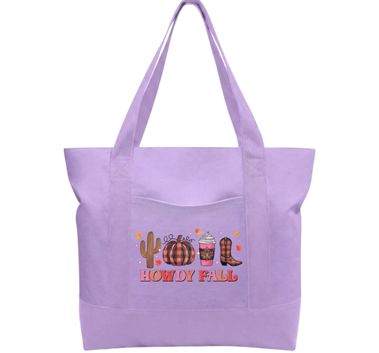 Howdy Cotton Tote Bag