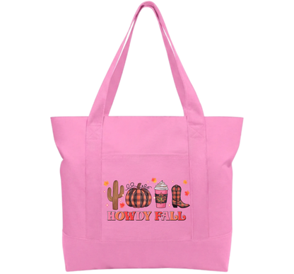 Howdy Cotton Tote Bag