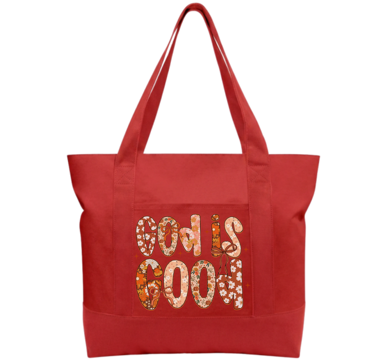 God is Good Cotton Tote Bag