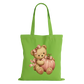 Pink Teddy Pumpkin Cotton Tote Bag