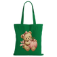 Pink Teddy Pumpkin Cotton Tote Bag
