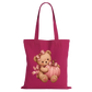 Pink Teddy Pumpkin Cotton Tote Bag