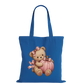 Pink Teddy Pumpkin Cotton Tote Bag