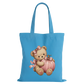 Pink Teddy Pumpkin Cotton Tote Bag