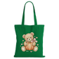 Teddy Pumpkin Cotton Tote Bag