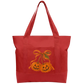 Orange bow Cotton Tote Bag