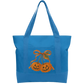 Orange bow Cotton Tote Bag