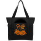 Orange bow Cotton Tote Bag