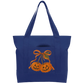 Orange bow Cotton Tote Bag