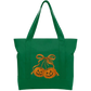 Orange bow Cotton Tote Bag
