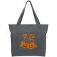 Orange bow Cotton Tote Bag