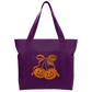 Orange bow Cotton Tote Bag