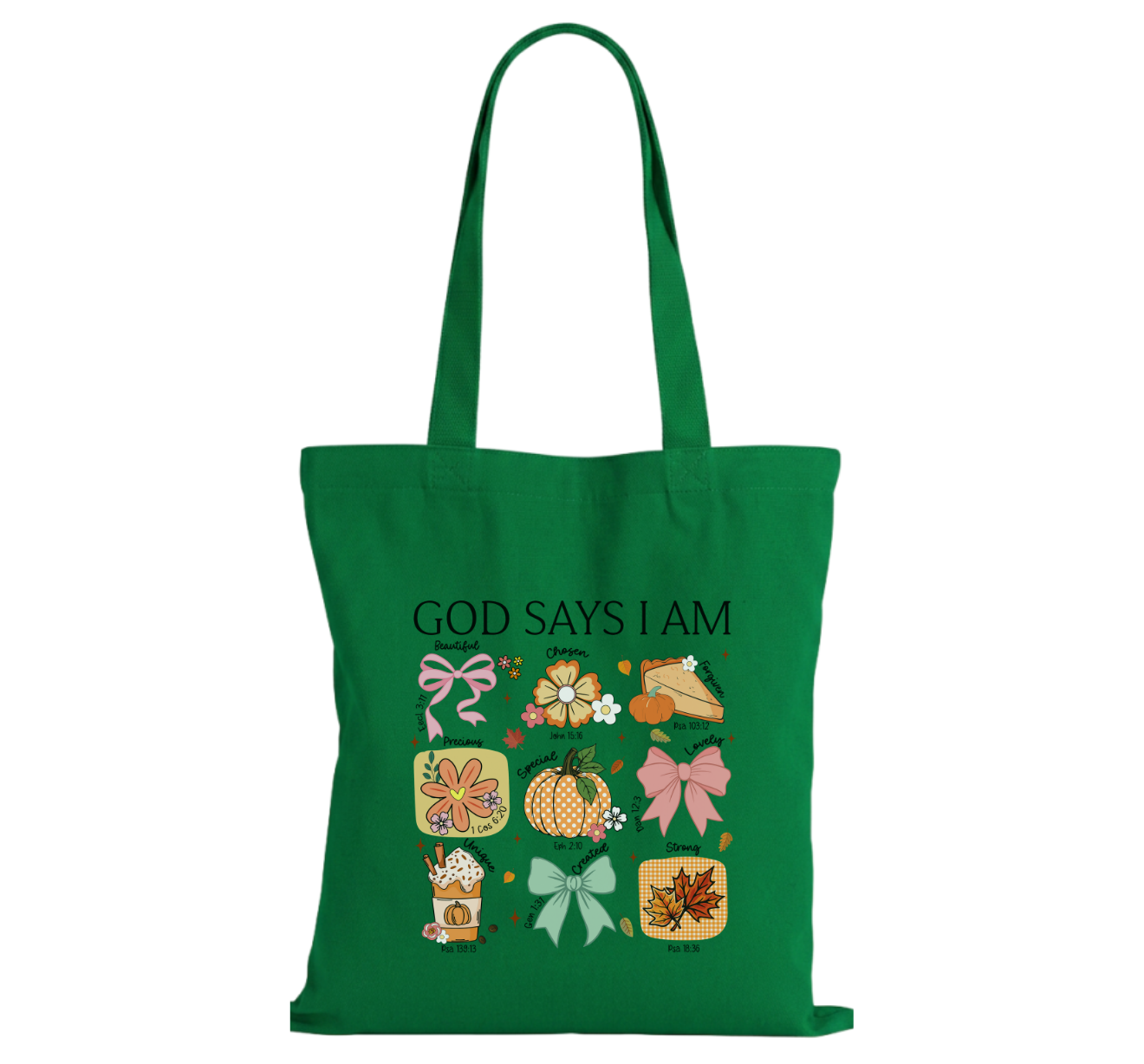 God Says Cotton Tote Bag
