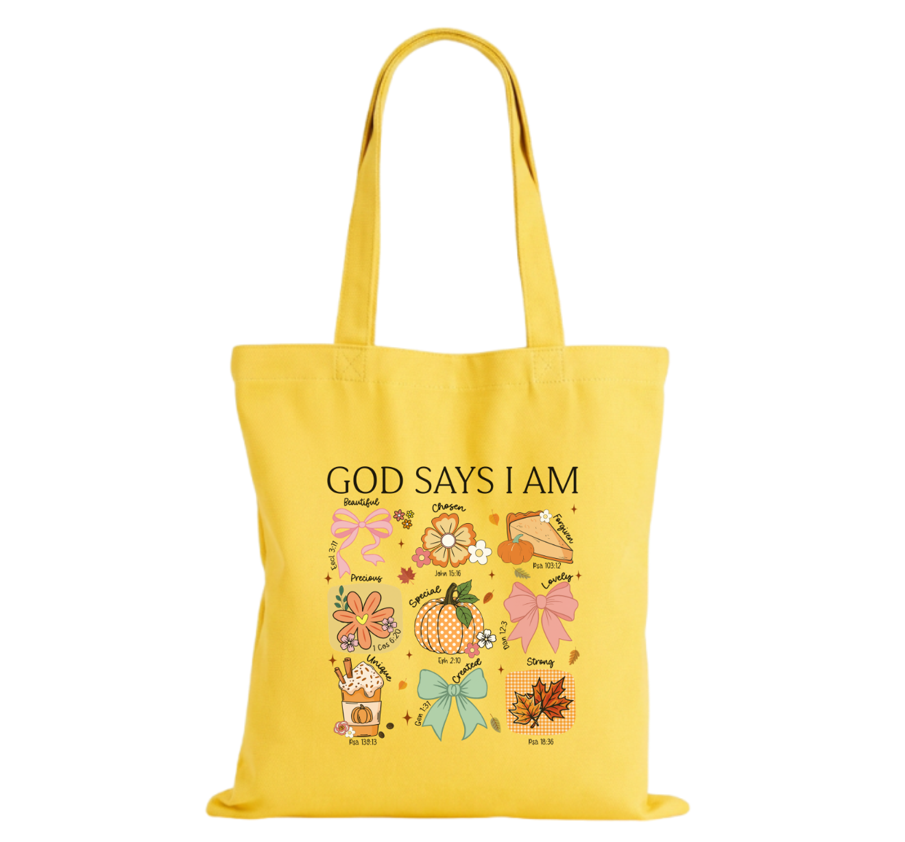 God Says Cotton Tote Bag