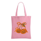 Orange Bow Cotton Tote Bag
