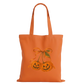Orange Bow Cotton Tote Bag