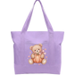 Teddy Pumpkin Cotton Tote Bag