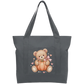 Teddy Pumpkin Cotton Tote Bag