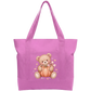 Teddy Pumpkin Cotton Tote Bag