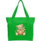 Teddy Pumpkin Cotton Tote Bag