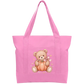Teddy Pumpkin Cotton Tote Bag