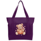 Teddy Pumpkin Cotton Tote Bag