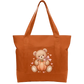 Teddy Pumpkin Cotton Tote Bag