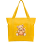 Teddy Pumpkin Cotton Tote Bag