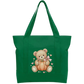 Teddy Pumpkin Cotton Tote Bag