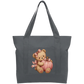 Pink teddy pumpkin Cotton Tote Bag