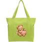 Pink teddy pumpkin Cotton Tote Bag