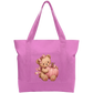 Pink teddy pumpkin Cotton Tote Bag