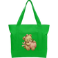 Pink teddy pumpkin Cotton Tote Bag
