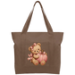 Pink teddy pumpkin Cotton Tote Bag
