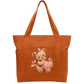 Pink teddy pumpkin Cotton Tote Bag