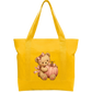 Pink teddy pumpkin Cotton Tote Bag