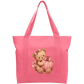 Pink teddy pumpkin Cotton Tote Bag