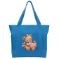 Pink teddy pumpkin Cotton Tote Bag