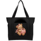 Pink teddy pumpkin Cotton Tote Bag
