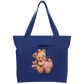 Pink teddy pumpkin Cotton Tote Bag